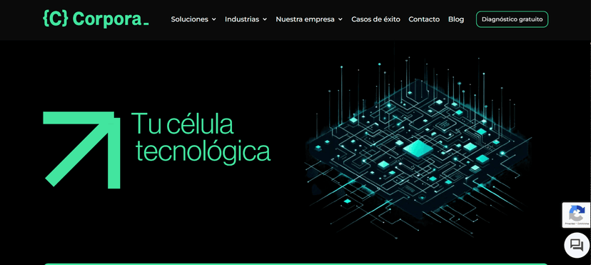Captura de pantalla del proyecto SomosCorpora - SomosCorpora es una plataforma que acompaña a empr...